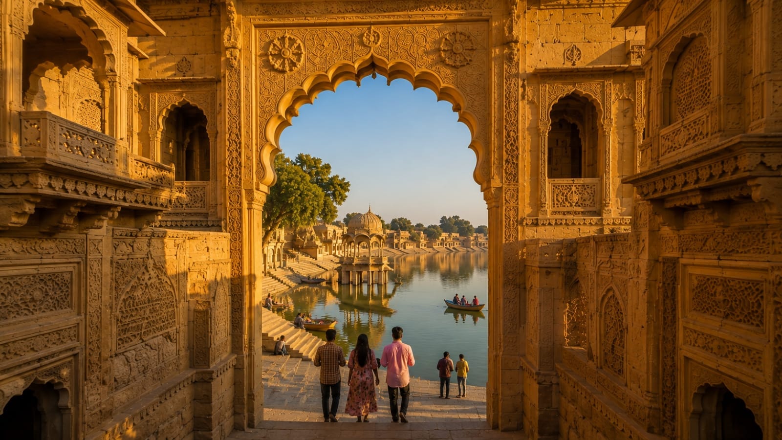 Tilon Ki Pol and Gadisar Lake