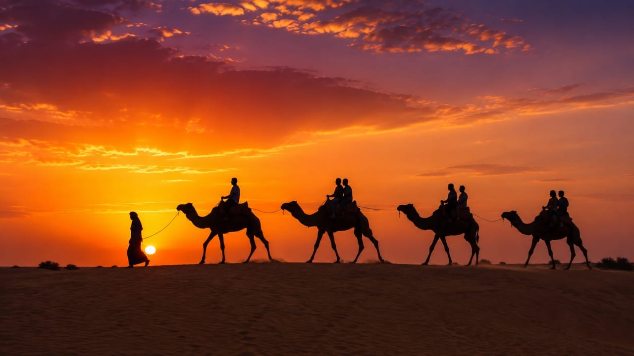 Sunset Camel Safari